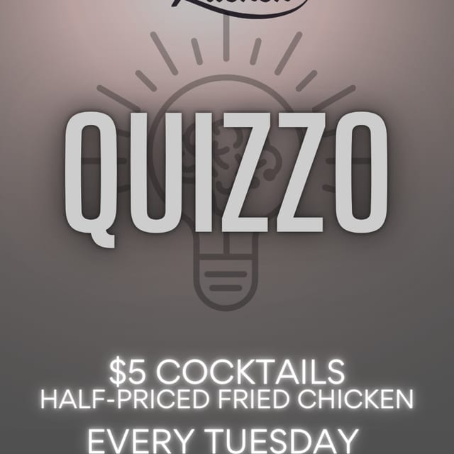 Quizzo, from Johnny Goodtimes. Hosted by Mike Major